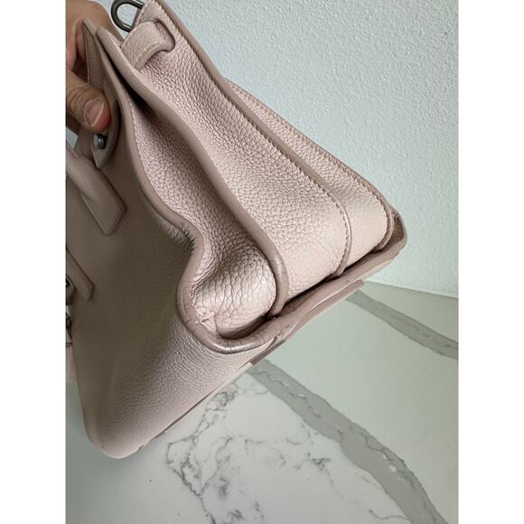 Yves Saint Laurent Rose Pink Grained Calfskin Leather Baby Sac De Jour Bag - Picture 13 of 14